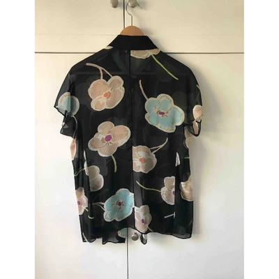 Pre-owned Armani Collezioni Silk Blouse In Multicolour