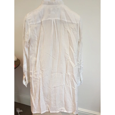 Pre-owned Antipodium Silk Blouse In White