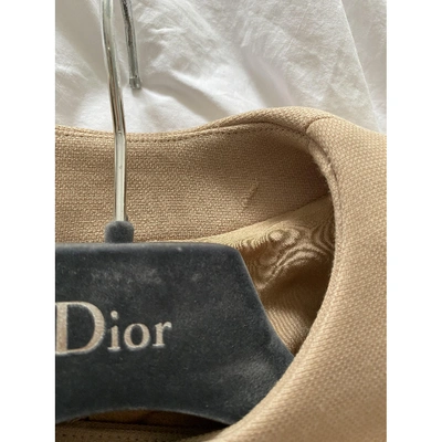 Pre-owned Dior Beige Wool Coat