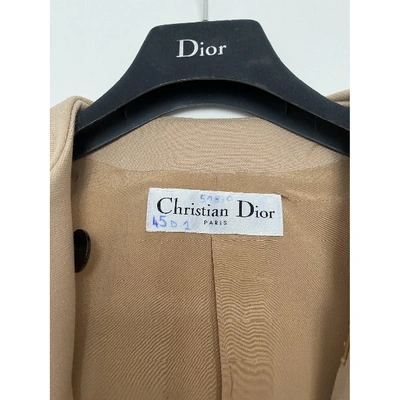 Pre-owned Dior Beige Wool Coat