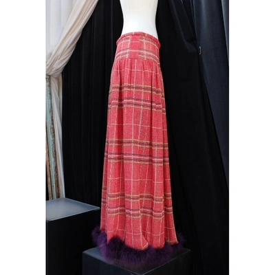 Pre-owned Dior Wool Maxi Skirt In Other