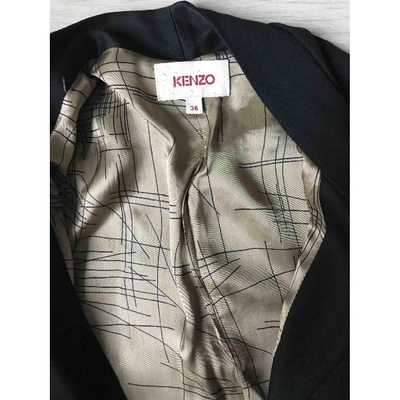 Pre-owned Kenzo Silk Short Vest In Black