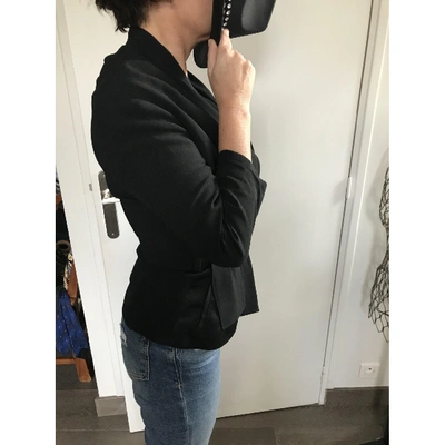 Pre-owned Kenzo Silk Short Vest In Black