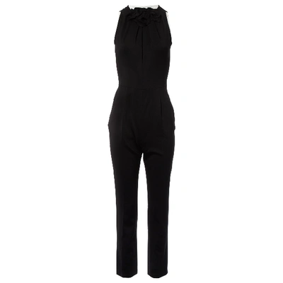 Pre-owned Valentino Wool Jumpsuit In Black
