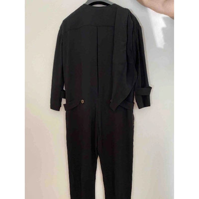 Pre-owned Acne Studios Silk Jumpsuit In Black