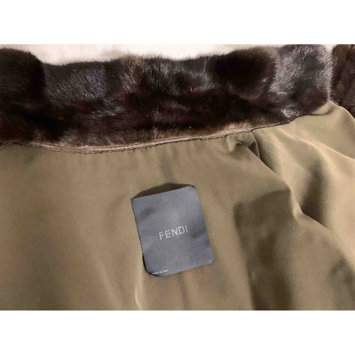 Pre-owned Fendi Brown Mink Coat