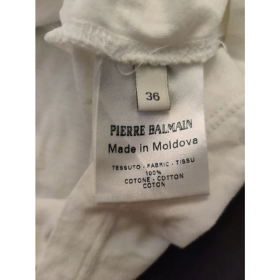 Pre-owned Pierre Balmain White Cotton Top