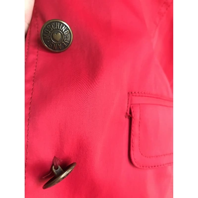 Pre-owned Moschino Red Polyester Jacket