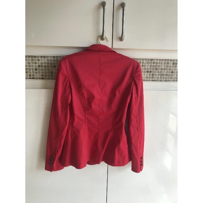 Pre-owned Moschino Red Polyester Jacket