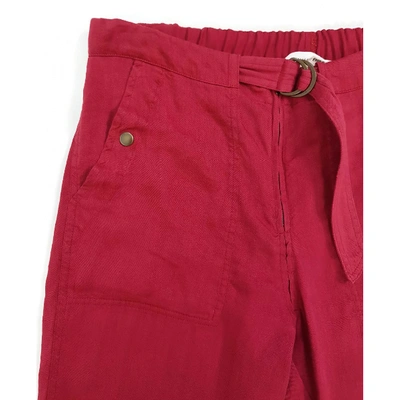 Pre-owned Isabel Marant Étoile Linen Trousers In Pink