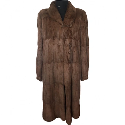 Pre-owned Fendi Brown Mink Coat