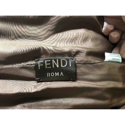 Pre-owned Fendi Brown Mink Coat