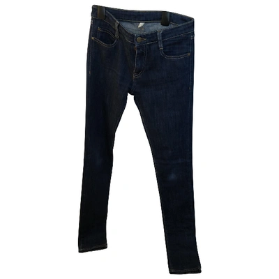 Pre-owned Acquaverde Slim Jeans In Blue