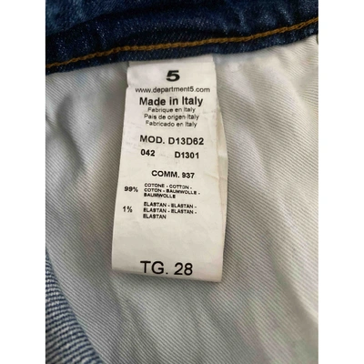 Pre-owned Department 5 Large Jeans In Blue