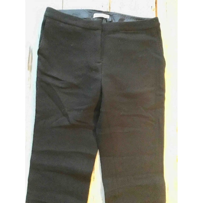 Pre-owned Costume National Wool Straight Pants In Black