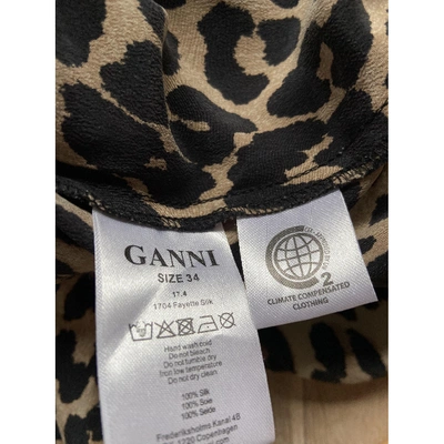 Pre-owned Ganni Silk Trousers