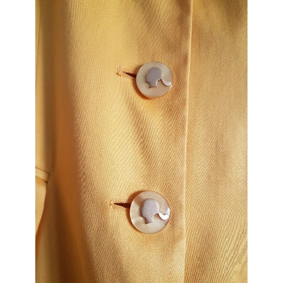 Pre-owned Moschino Cheap And Chic Yellow Cotton Jacket