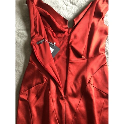 Pre-owned Zac Posen Mid-length Dress In Red