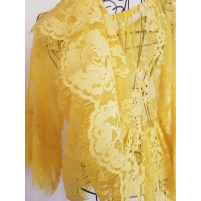 Pre-owned Aniye By Yellow Cotton Top