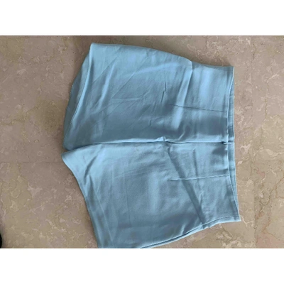 Pre-owned Versace Blue Cotton Shorts