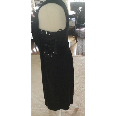 Pre-owned Alberta Ferretti Mini Dress In Black