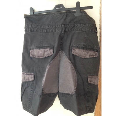 Pre-owned Isabel Marant Black Cotton Shorts In Grey