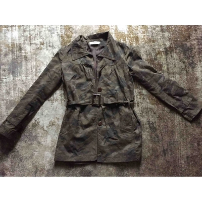 Pre-owned Comptoir Des Cotonniers Trench Coat In Khaki