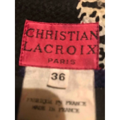 Pre-owned Christian Lacroix Mid-length Dress In Blue