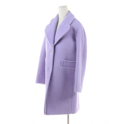 Pre-owned Carven Purple Wool Coat