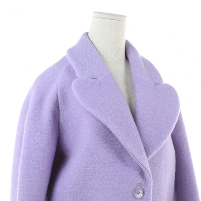 Pre-owned Carven Purple Wool Coat