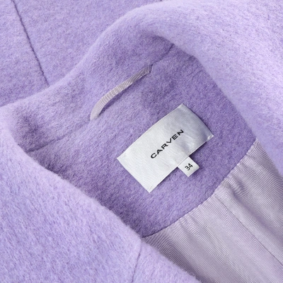 Pre-owned Carven Purple Wool Coat