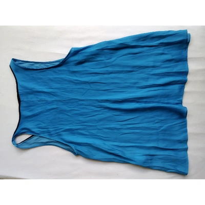 Pre-owned Sandro Blue Silk  Top