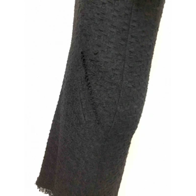 Pre-owned Nina Ricci Wool Mini Dress In Black
