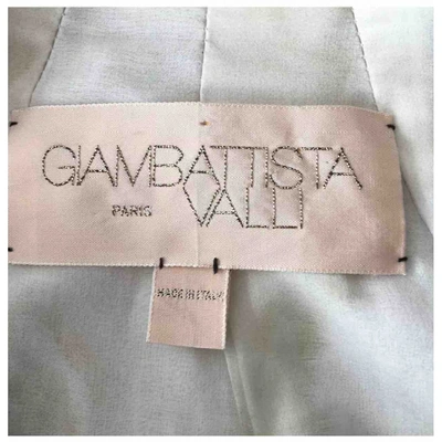 Pre-owned Giambattista Valli Leather Coat In Khaki