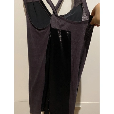 Pre-owned Chloé Silk Mini Dress In Grey