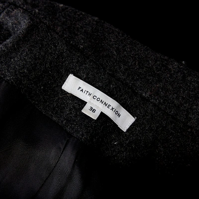 Pre-owned Faith Connexion Wool Coat In Grey