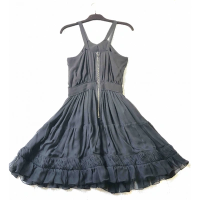 Pre-owned Roberto Cavalli Black Silk Dress