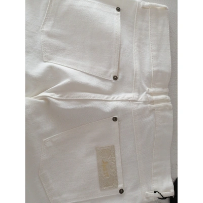 Pre-owned April77 Slim Jeans In White