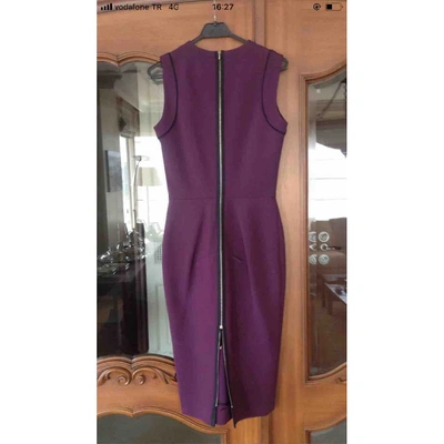 Pre-owned Victoria Beckham Dress In Purple