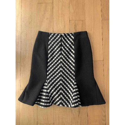 Pre-owned Matthew Williamson Mini Skirt In Black