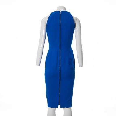 Pre-owned Victoria Beckham Blue Silk Dress
