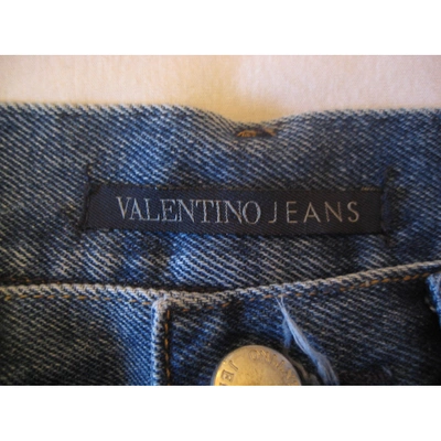 Pre-owned Valentino Straight Jeans In Blue