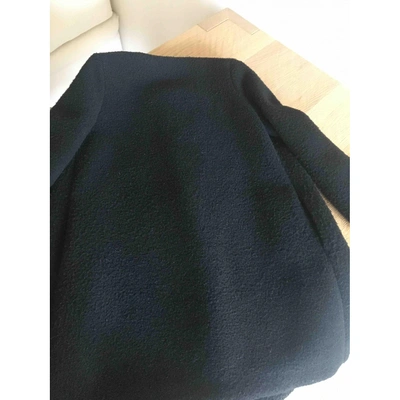 Pre-owned Douuod Wool Coat In Black