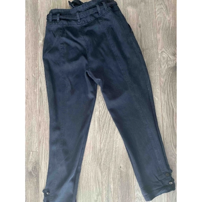 Pre-owned Comptoir Des Cotonniers Carot Trousers In Blue