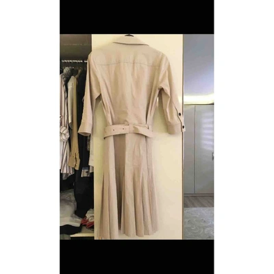 Pre-owned Burberry Mid-length Dress In Beige