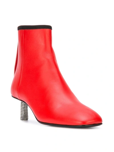 Shop Calvin Klein 205w39nyc Grainne Leather Ankle Boot