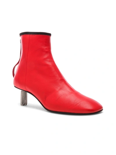 Shop Calvin Klein 205w39nyc Grainne Leather Ankle Boot