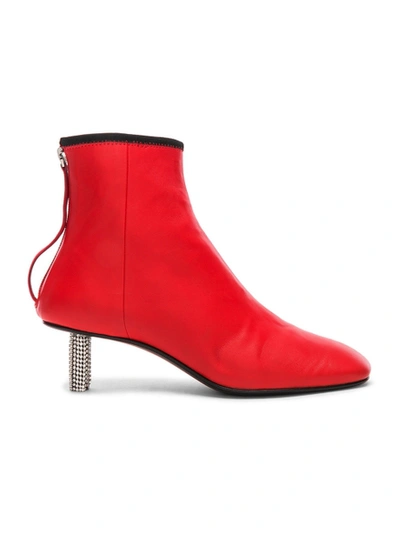 Shop Calvin Klein 205w39nyc Grainne Leather Ankle Boot