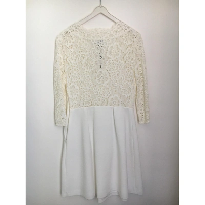 Pre-owned Claudie Pierlot Ecru Cotton Dress