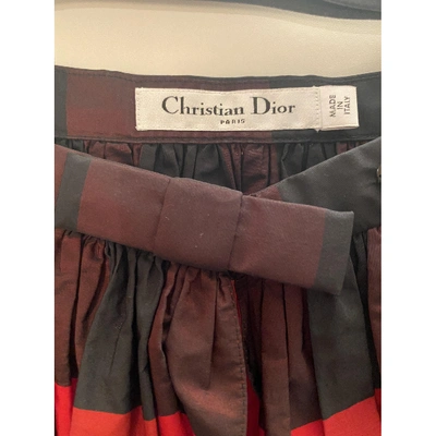 Pre-owned Dior Multicolour Silk Skirt